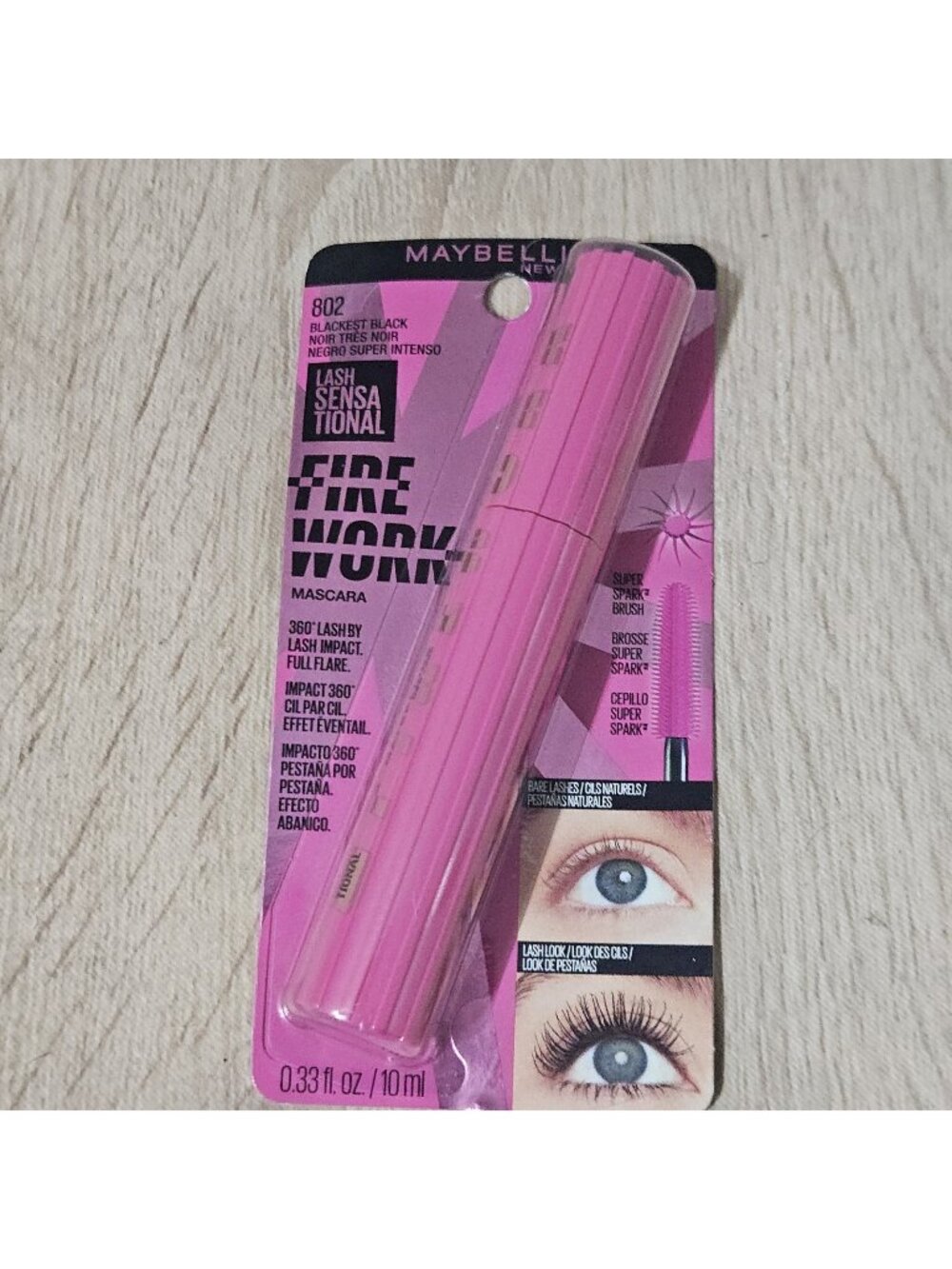 Maybelline Lash Sensational Firework Mascara 802 Blackest Black 0.33 fl oz